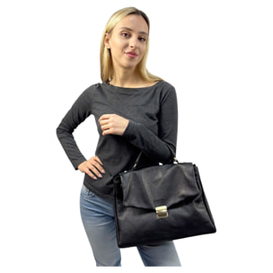 Bolso de Mano Cheval Firenze Aurora Max Negro