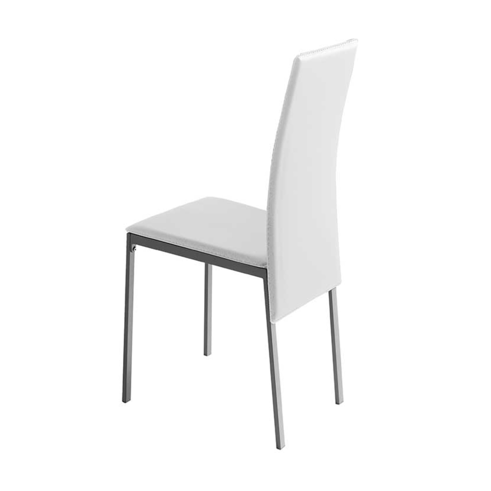 Set de 4 sillas – Polipiel y metal