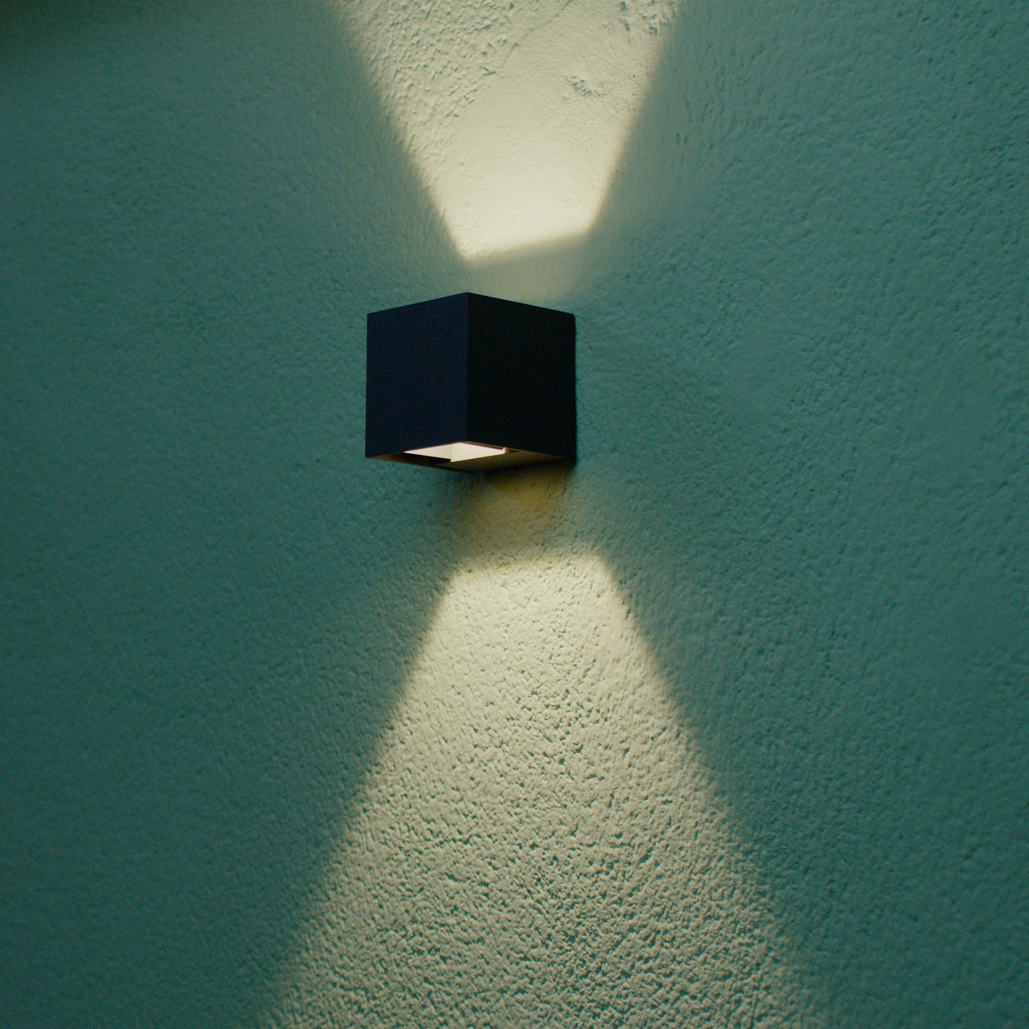 Forlight REX (2uds) Aplique Exterior LED con Haz de Luz Modulable IP54 Luz LED Blanco Neutro 4000K 5.2W y 350lm Gris Urbano