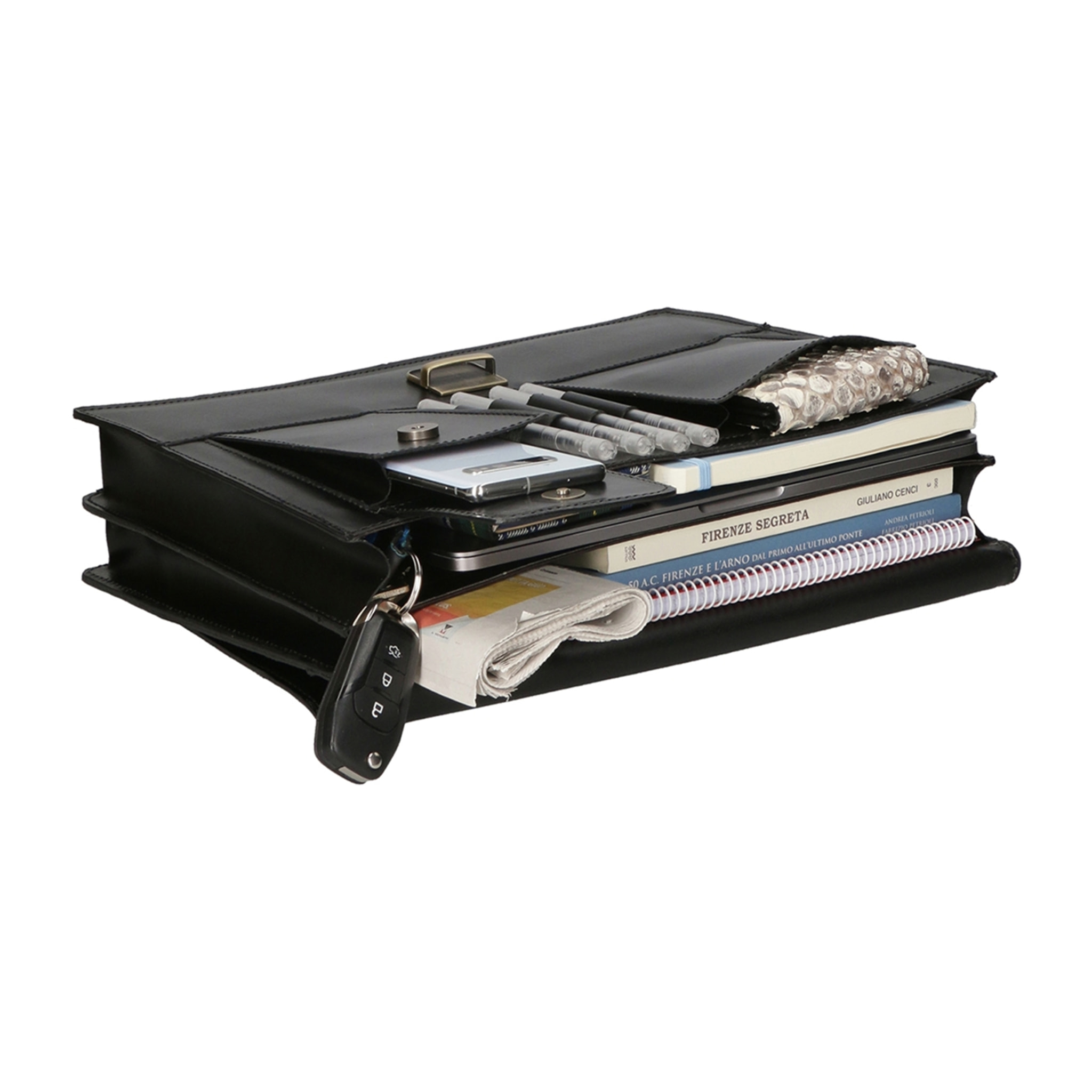 Borsa da lavoro Unisex Ivo in Vera Pelle Made in Italy 28x37,5x9 cm