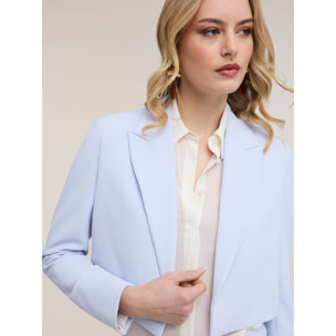 Motivi - Chaqueta spencer en crepé - Light - blue