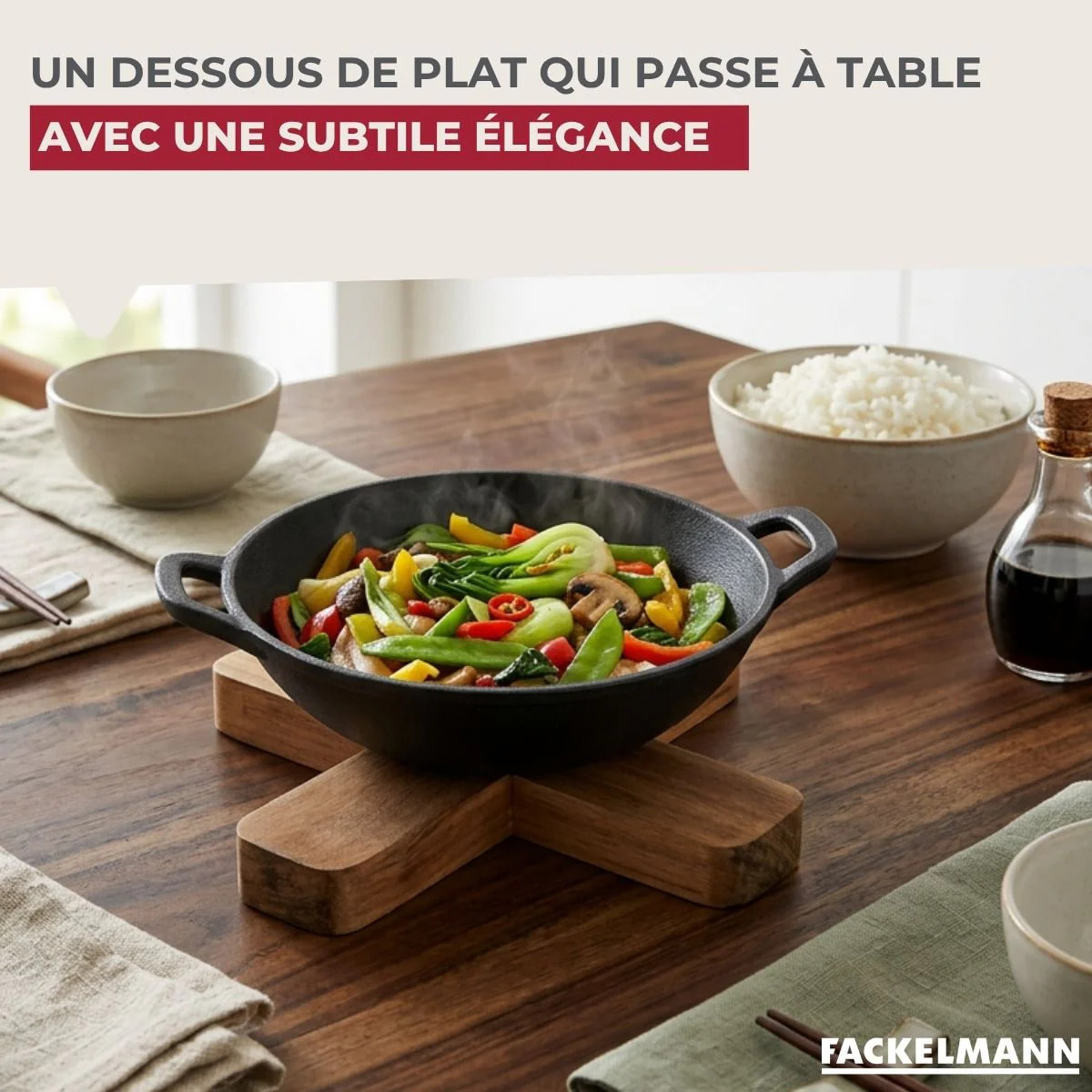 Dessous de Plat 18 cm Fackelmann Acacia