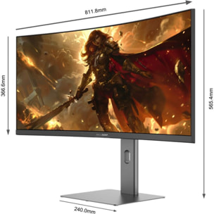Ecran PC Gamer SKILLKORP M34 PROGRESS 34" Incurvé 1500R UWQHD 180Hz Fast VA HDMI 2.1 AMD FreeSync
