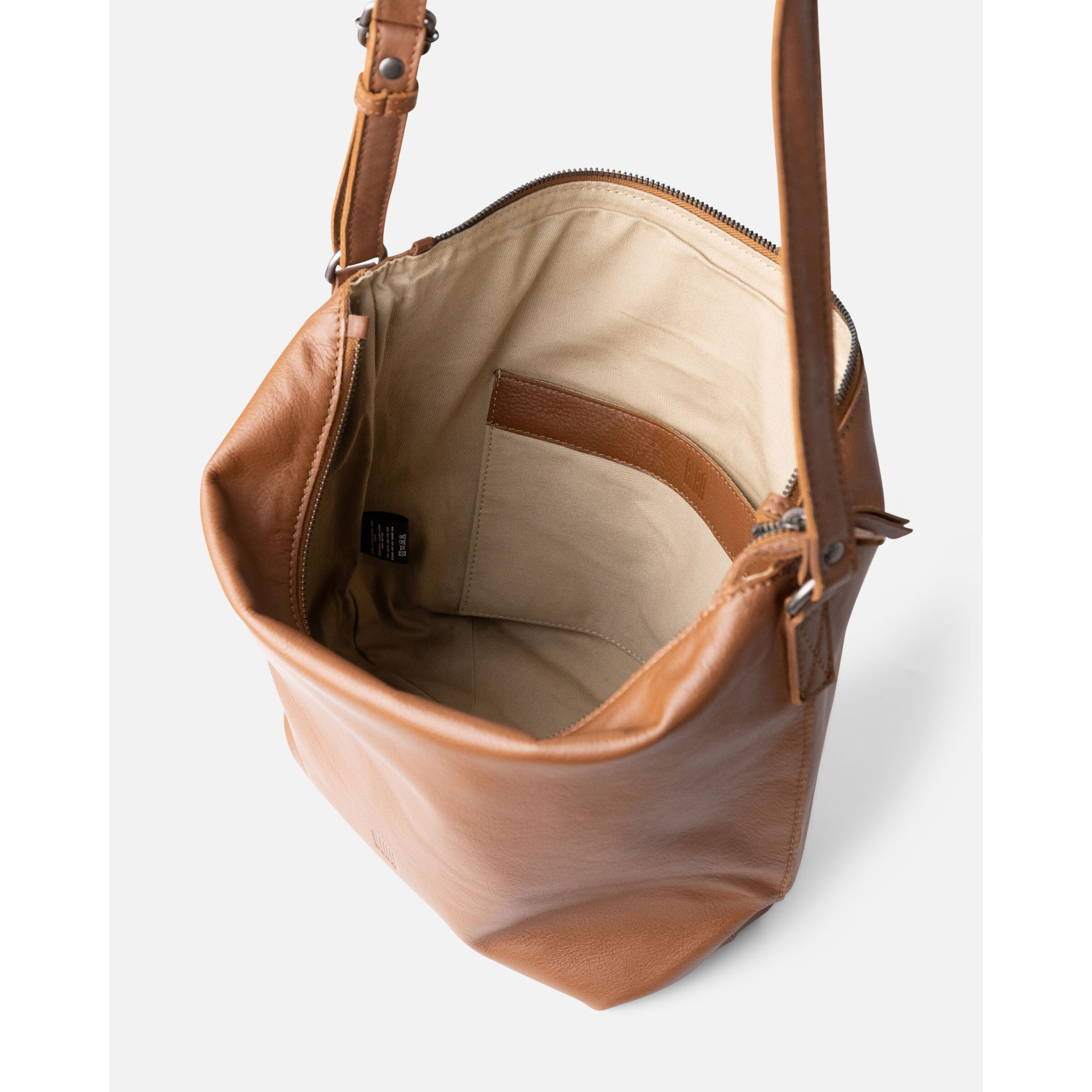 Bandolera BIBA Utah Cream Out de piel