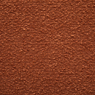 Pouf "Sevi" en bouclette 41x35cm ambre