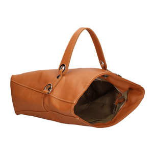 Borsa a spalla convertibile in zaino da donna In Vera pelle Made in Italy 34x21x12 cm