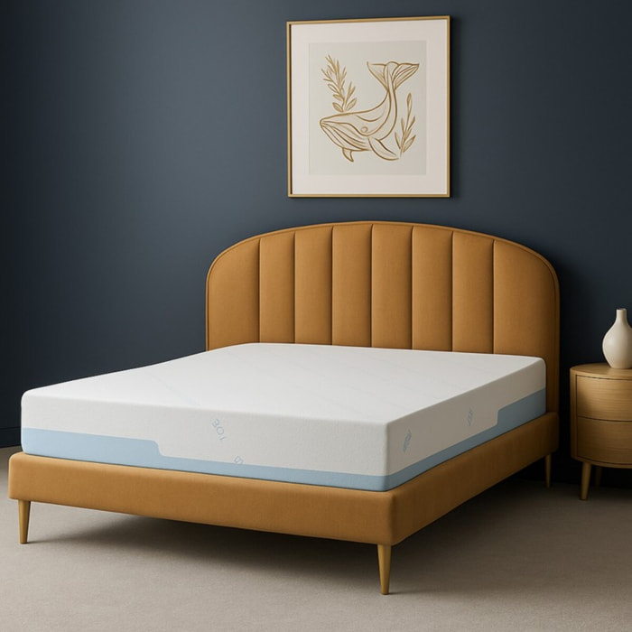 Matelas Universel | Mémoire de forme | Housse rafraîchissante été et déhoussable