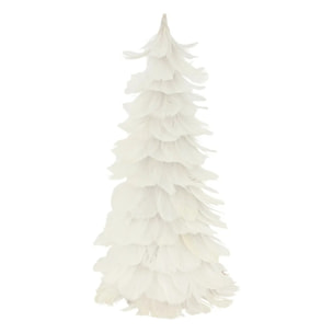 Cône plume blanc H40