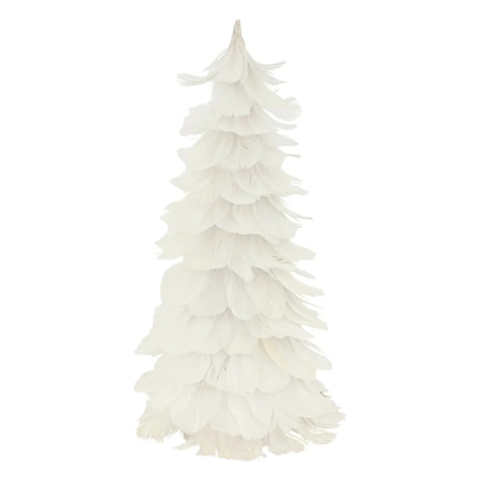 Cône plume blanc H40