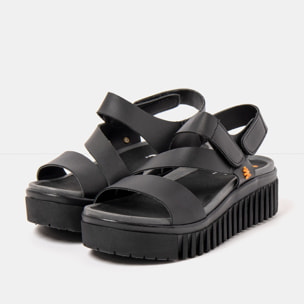 Sandalia de cuña 1573 NAPPA BLACK/BRIGHTON color Black