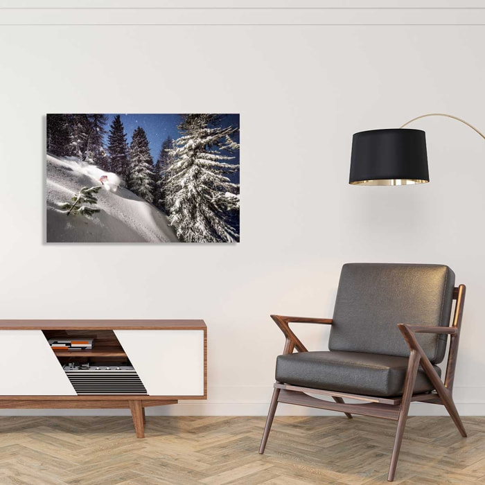 Tableau freeride ski session Tableau alu Dibond