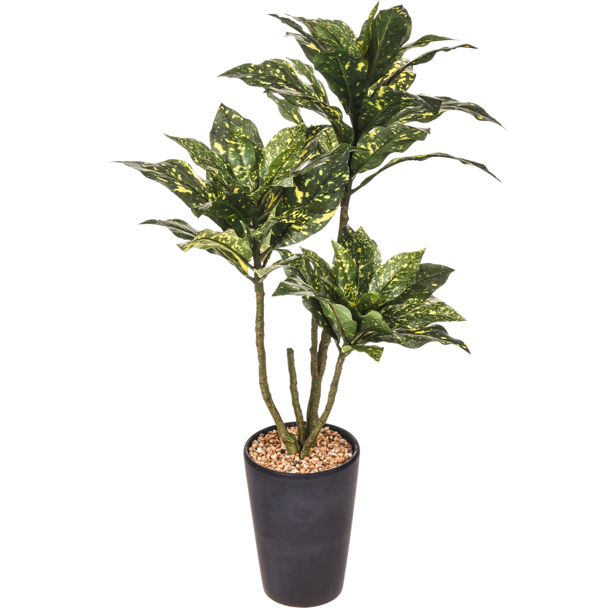 Areca Con Vaso. Altezza 55 Cm - Pezzi 1 - 40X55X40cm - Colore: Arancio - Bianchi Dino - Piante Artificiali