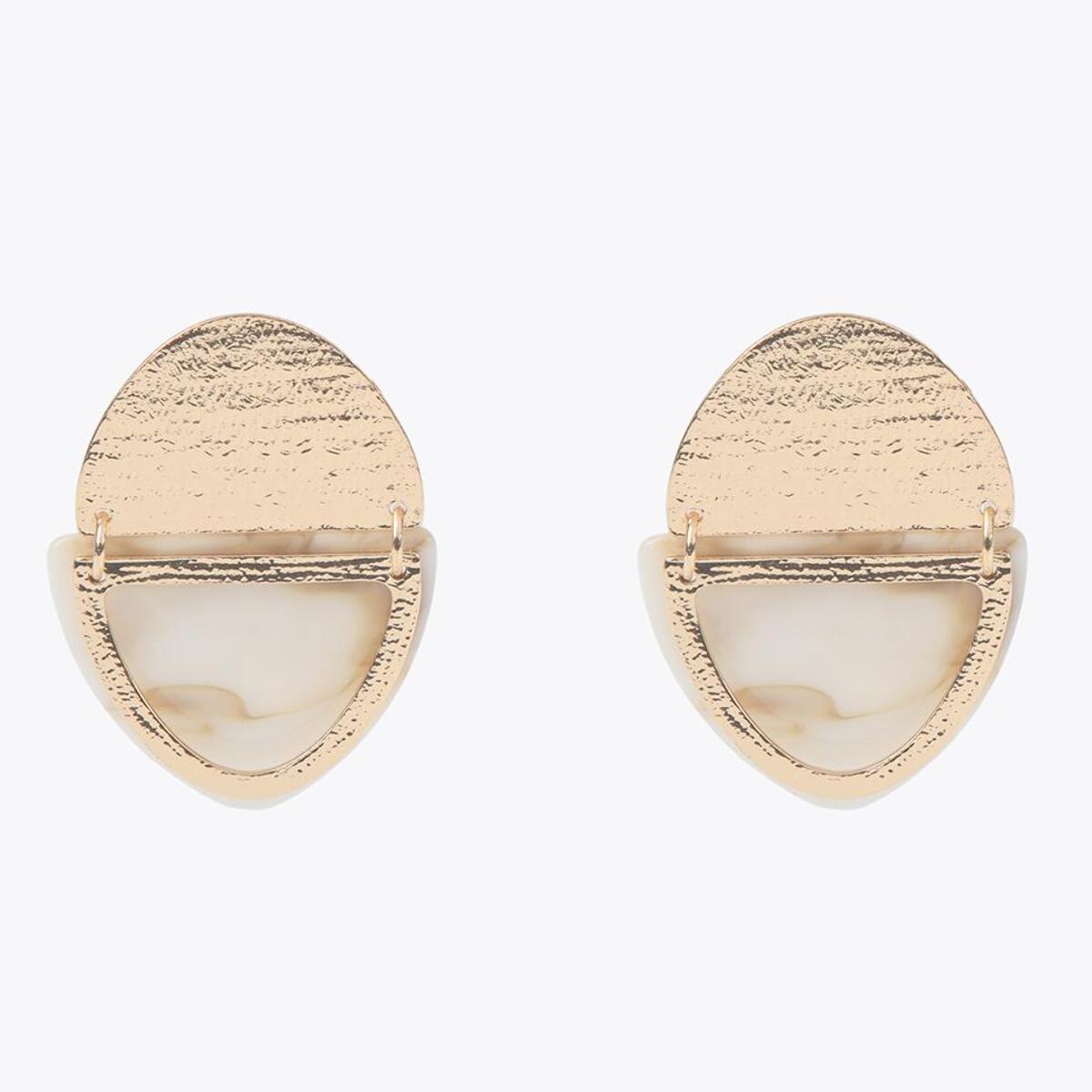 Orecchini doppio elemento metallo