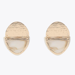 Orecchini doppio elemento metallo