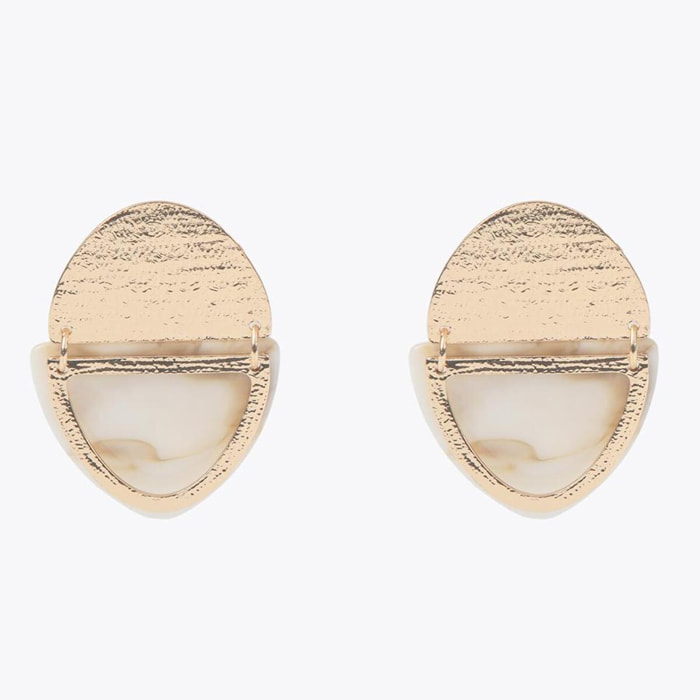 Orecchini doppio elemento metallo