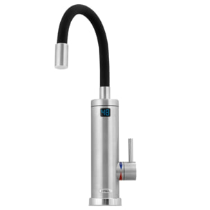 Mitigeur d'évier sur pied avec chauffe-eau électrique, acier inoxydable (OB500)