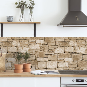 Stickers adhesivos de CERAMIKO - Piedra Seca Sepia Infinita 66x200