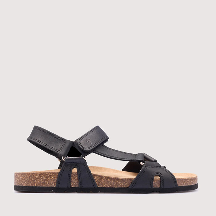 Sandalia Bio Piel Negro - Atacama