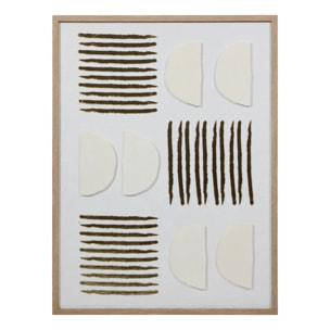 Toile 3D Nourane 45x60cm blanc