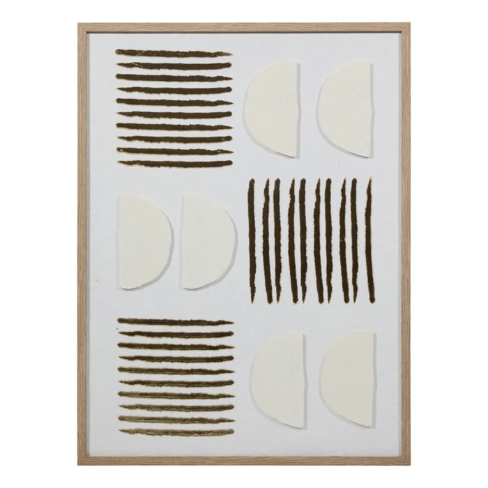 Toile 3D Nourane 45x60cm blanc