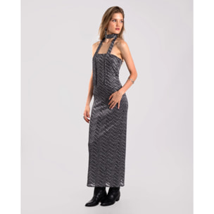 Vestido de tubo palabra de honor.