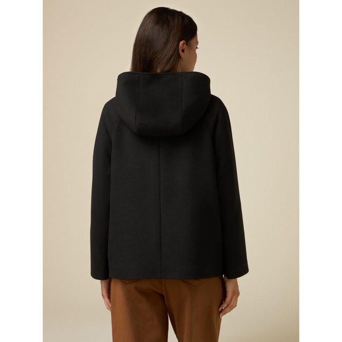 Oltre - Short coat with hood - Negro