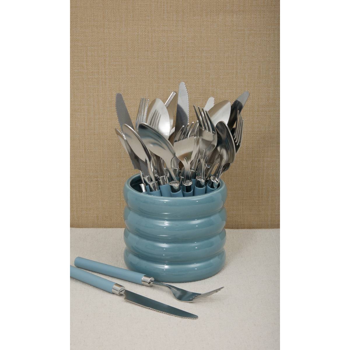 Ménagère Elsa bleu