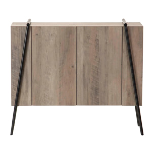 Aparador Mdf Metal Vinilo K/d 90x34x78 Cm