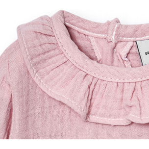 Body bebé manga larga cuello bambula