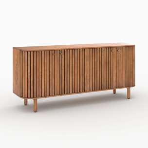 Buffet en bois d'acacia 4 portes - Paola