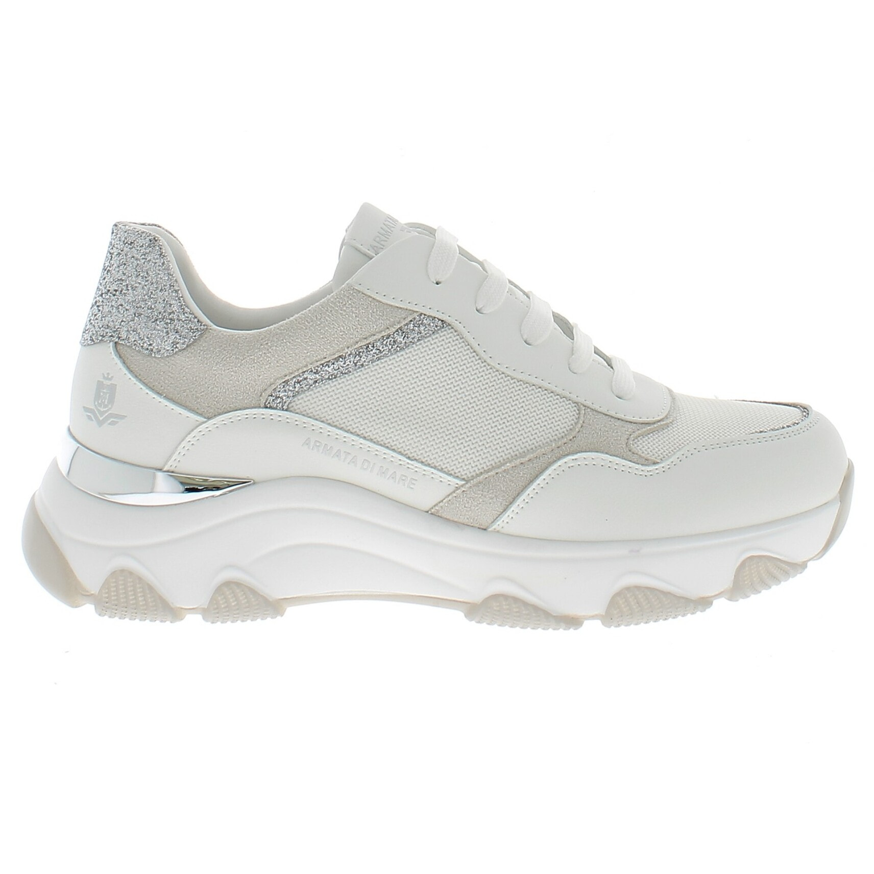Armata di Mare Scarpe Donna Sneakers Casual con Soletta in Memory Foam AMD S61H05 White Lt Grey