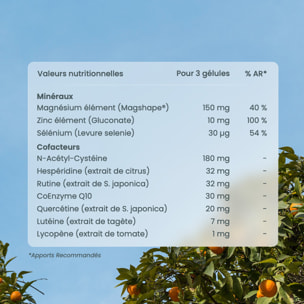 Nutri&Co Multivitamines et Minéraux 25 Nutriments pour l'Immunité - 90 gélules