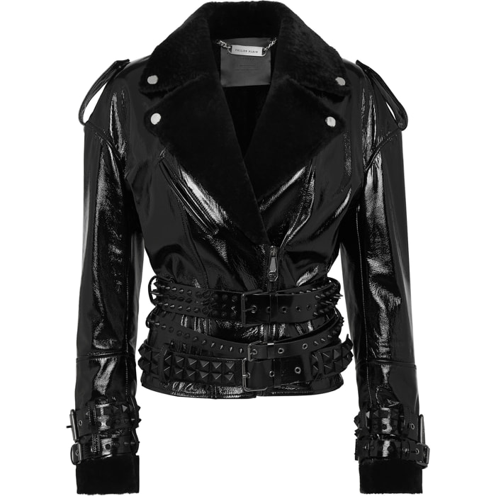 PHILIPP PLEIN Leather Jacket