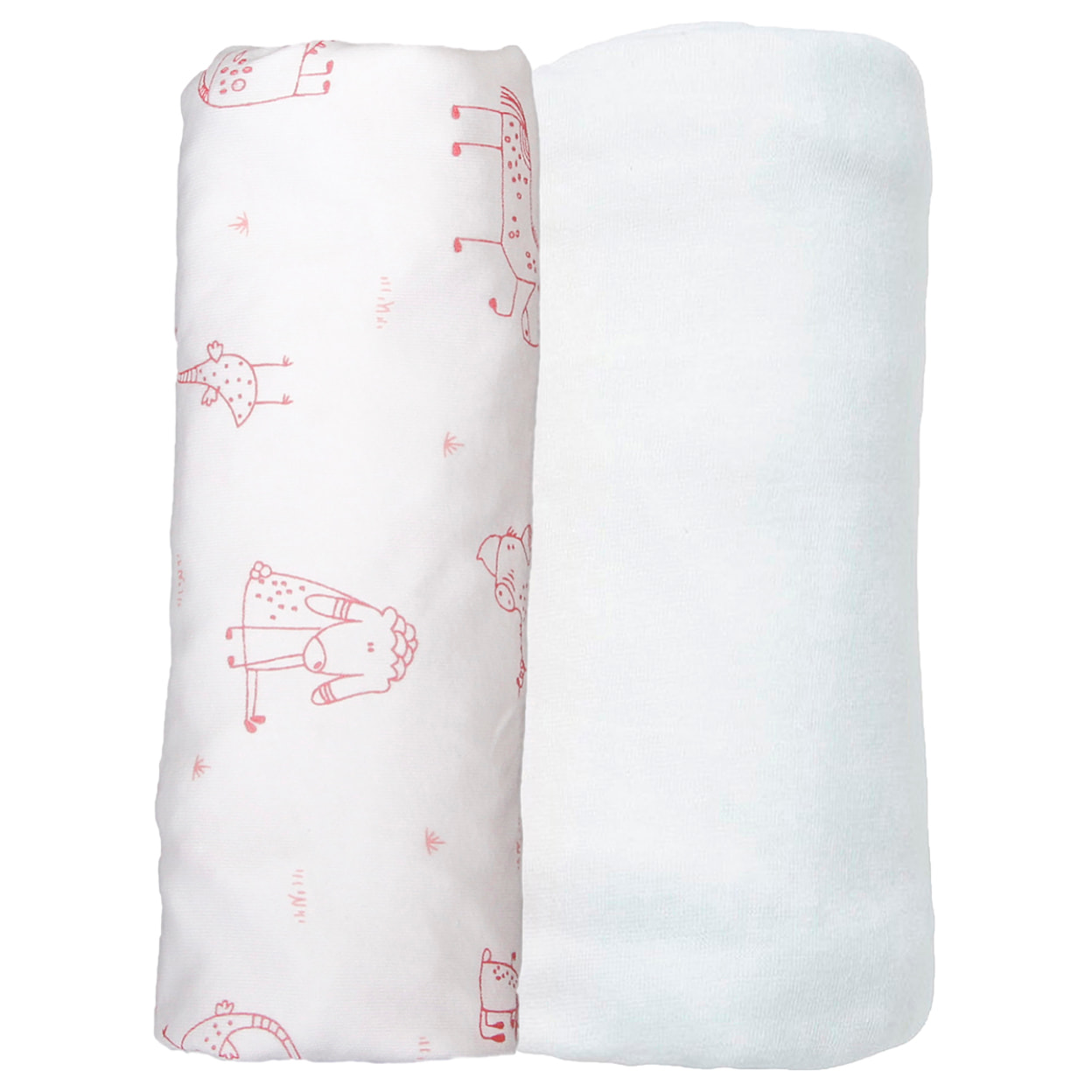 Lot de 2 draps housses jersey