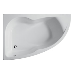 Pack baignoire d'angle 150 x 100 cm Micromega Duo version gauche  + tablier de baignoire