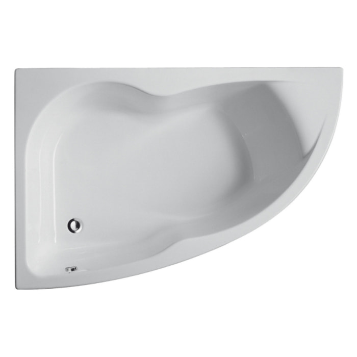 Pack baignoire d'angle 150 x 100 cm Micromega Duo version gauche  + tablier de baignoire