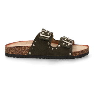 Sandalia bio mujer cómoda con tachuelas