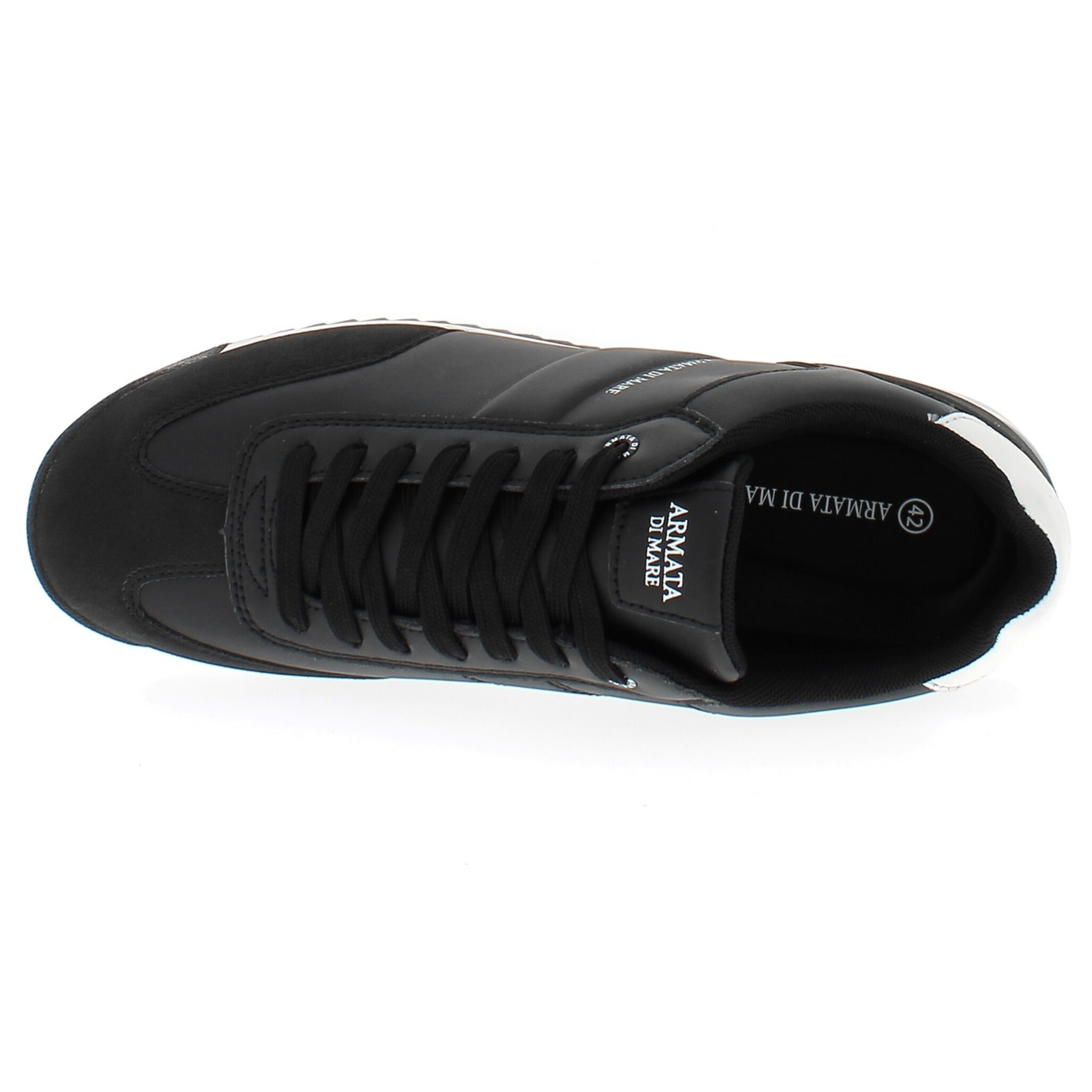 Armata di Mare Scarpe Uomo Sneakers Casual Stringate con Soletta Rimovibile in Memory Foam AMU 1D943 Black