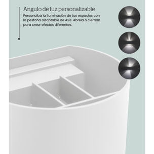 Forlight Axis Round aplique exterior en forma oval con led en blanco cálido 3000K en blanco