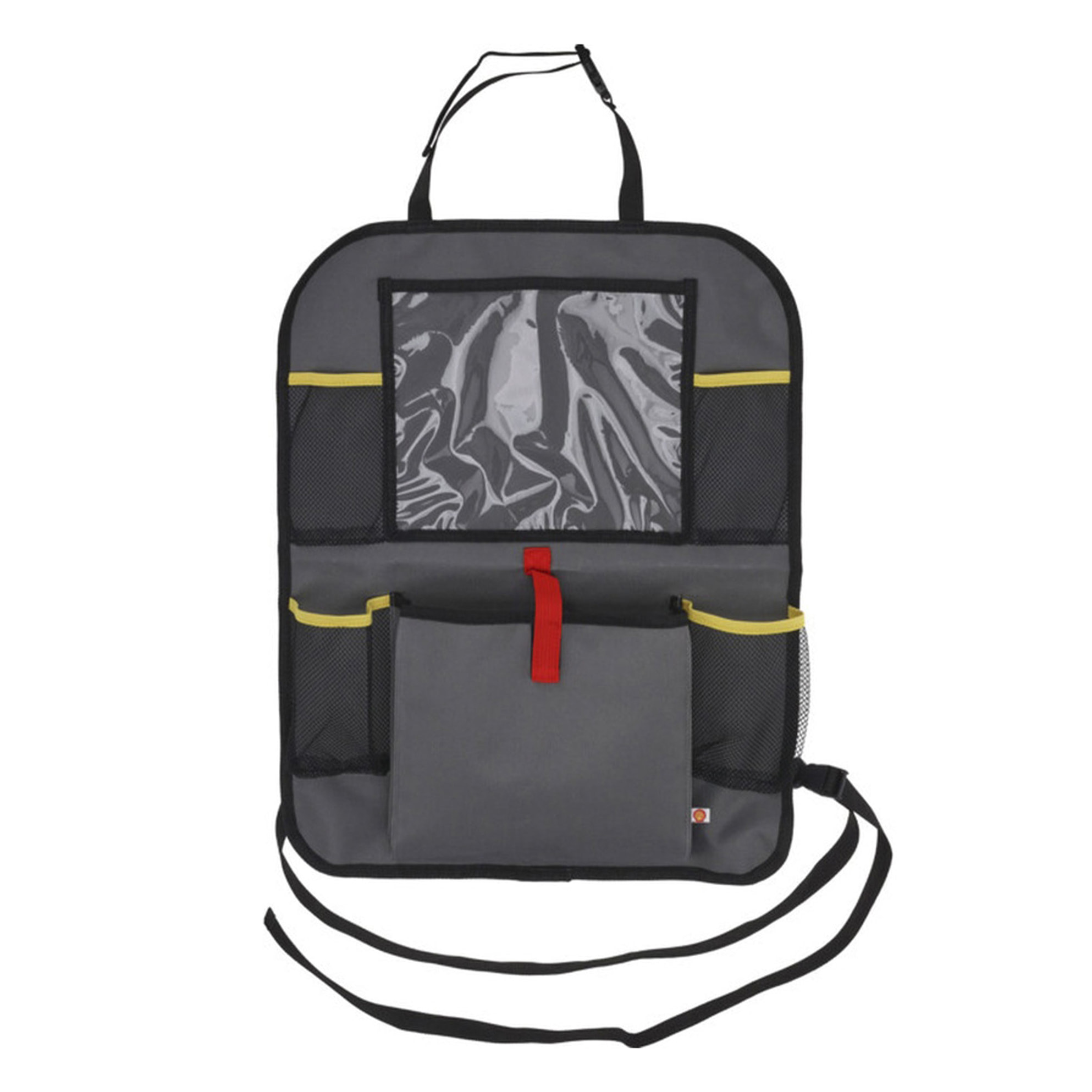 Well home bolsa de almacenamiento shell para respaldo de silla de coche gris y amarillo