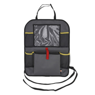 Well home bolsa de almacenamiento shell para respaldo de silla de coche gris y amarillo