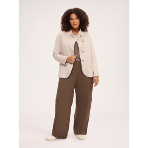 Fiorella Rubino - Blazer con chiusura asimmetrica - Beige