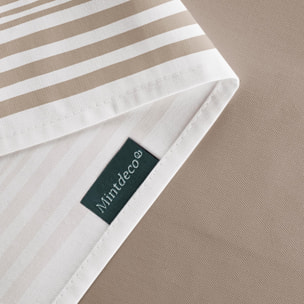 Nappe anti-taches HAZAEL TAUPE - en 100 % coton