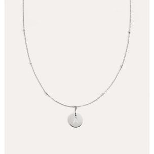 Collana con medaglione mini in Argento