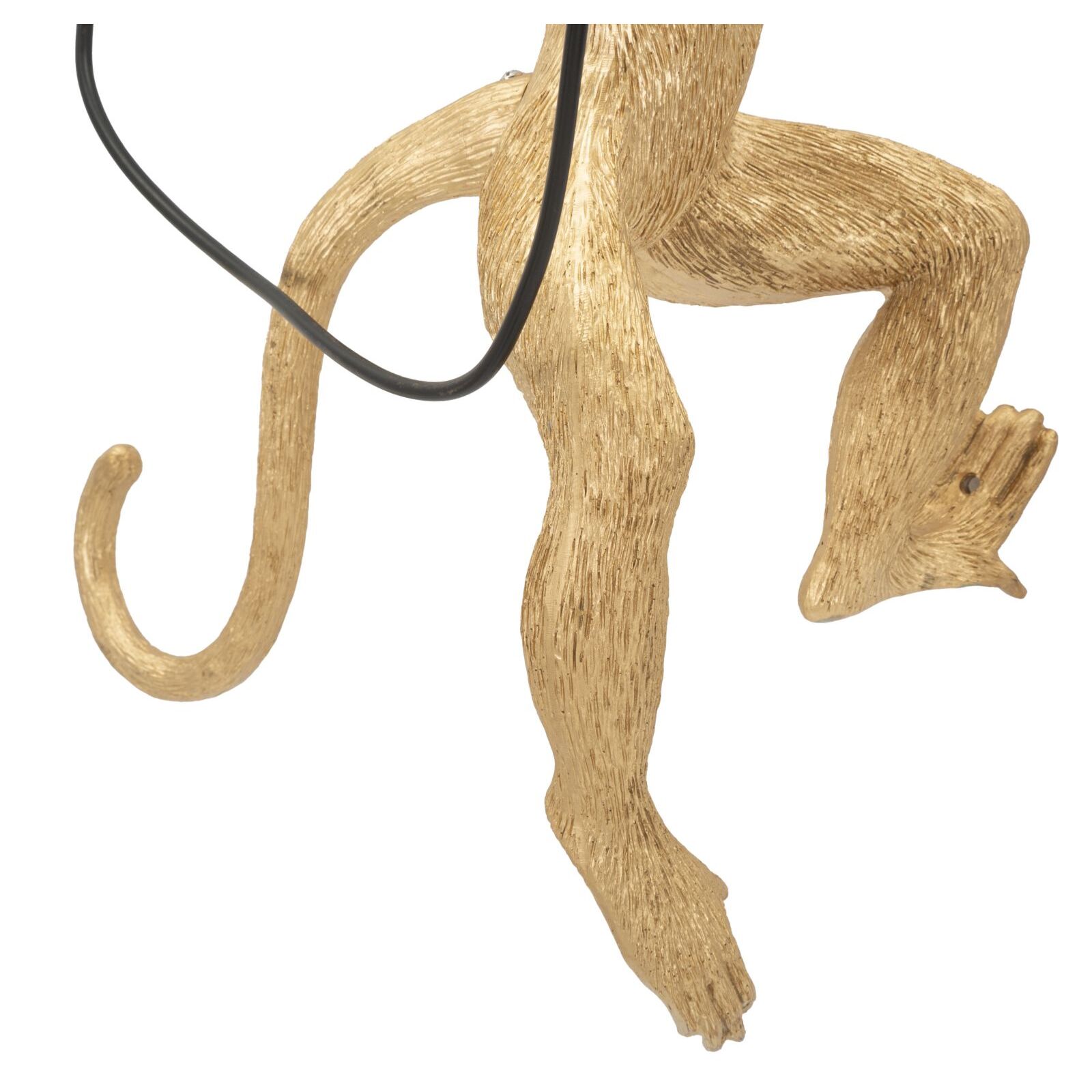 LAMPADA DA MURO MONKEY ORO CM 32X32X64