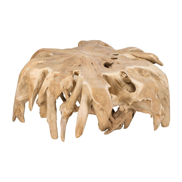 Table basse en racine de teck massif 100cm KALIMAN