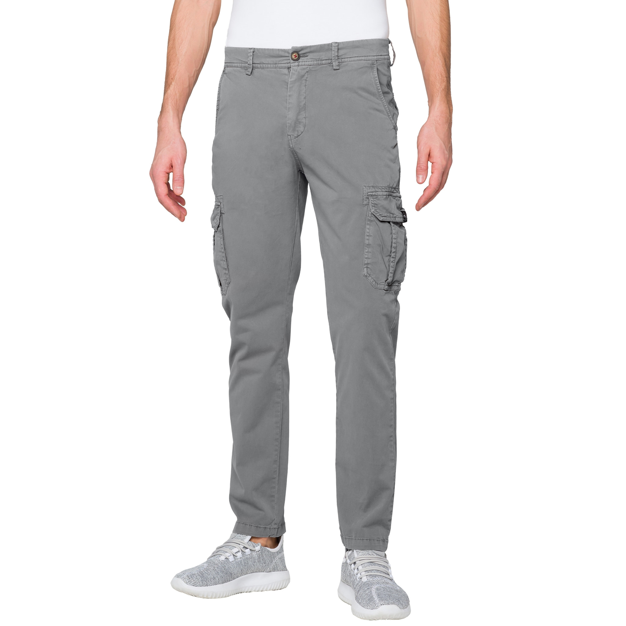 Pantalone cargo Hot Buttered Jasper grigio chiaro.