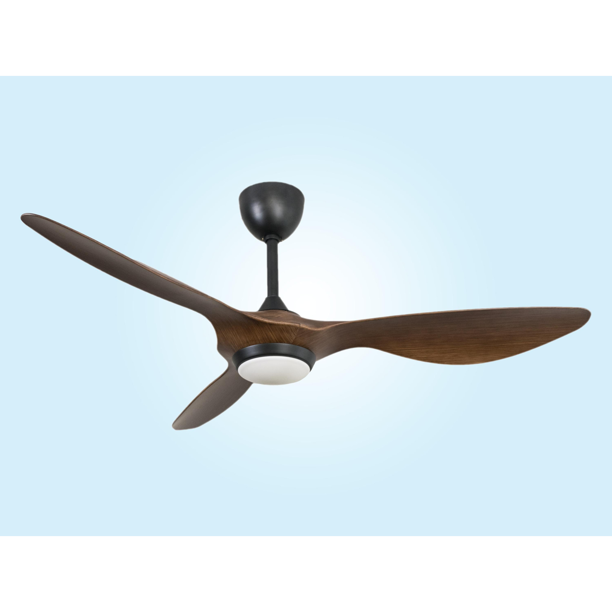 Ventilador de Techo ø132 cm con LED y Wifi Reversible Hypersilence HELIX WOOD KLASSFAN