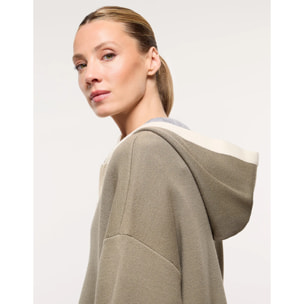 Chaqueta Poncho Caqui - Melbina