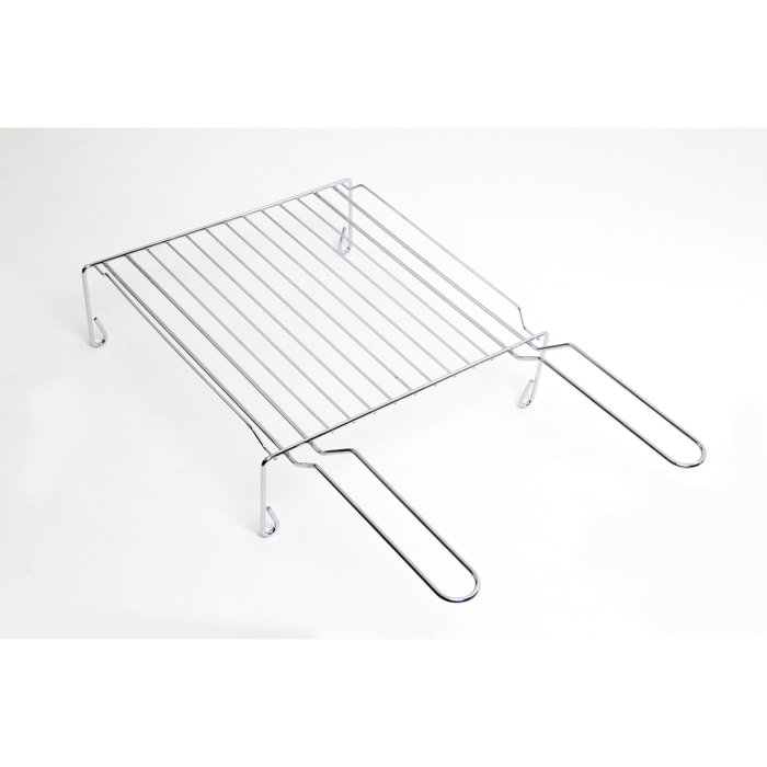 Grille sur pieds en acier chromé 50 x 30 cm Somagic